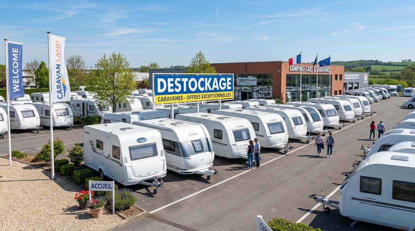 déstockage de caravanes d'occasion
