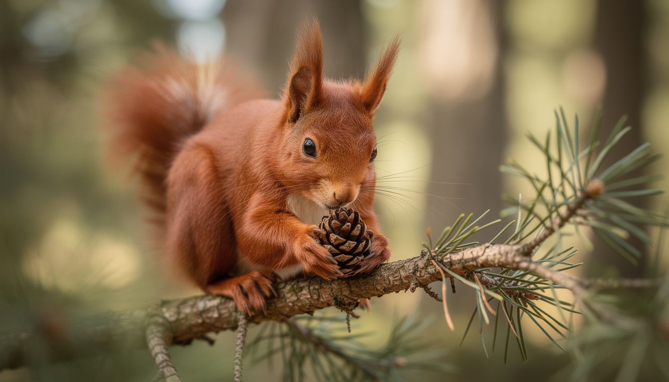 Ecureuil dans une réserve naturelle à Liverpool
